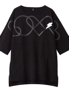 Neil Barrett Black Lightning Heart Bolt Graphic T-Shirt LOVE Mainline Men's